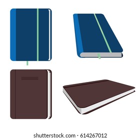 Vector flat notebook