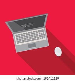 vector flat notebook icon