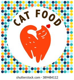 Vector flat pet logo. Dog, cat simple icon. Pet shop logo, animal goods store, pet food logo brand design. Pet center insignia. Kid shop logo.