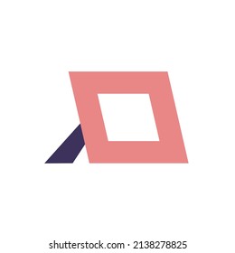 Ilustración del marco fotográfico plano del vector