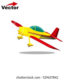 vector flat plane icon