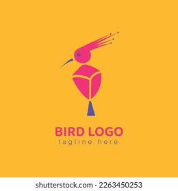 Logo für violette und rosafarbene Vektorgrafik