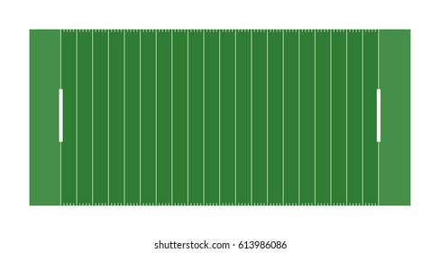 Vector flat rugby field illustration