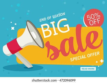 Vector flat Sale banner