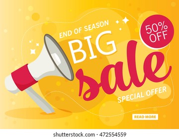 Vector flat Sale banner