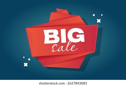 Vector flat sale banner template design