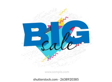 Vector flat sale banner template design