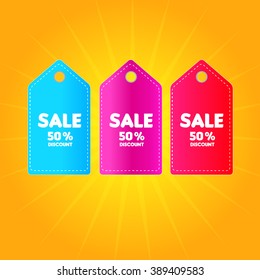 Vector flat Sale discount badge