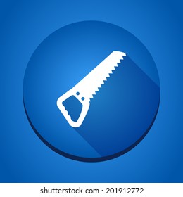 Vector flat saw web icon