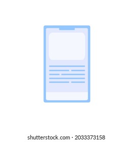 Vector Flat Schematic Mobile Phone Isolated On Empty Background-modern Electronic Equipment,mobile Devices Digital Technology Concept,web Site Banner Ad Design