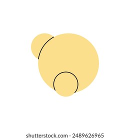 Vector flat school Illustration. Water molecule, H2O sketch. Back to School. The science.	