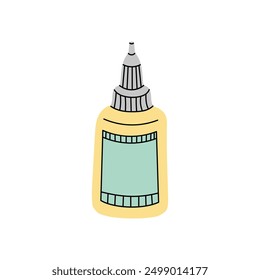 Vector flat school and office tools Illustration. Glue sketch illustration. Back to School.