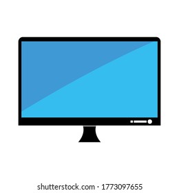 Vector flat screen computer icon