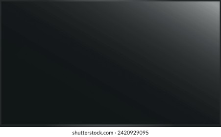 Vector of flat screen led TV