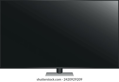 Vector of flat screen led TV