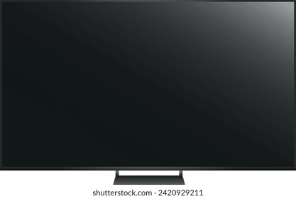 Vector of flat screen led TV