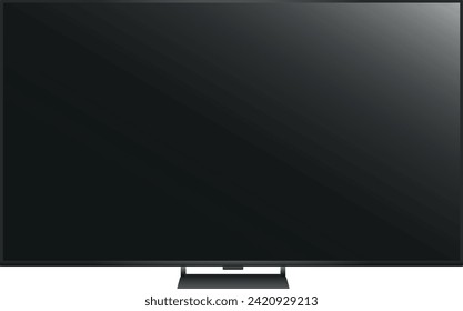 Vector of flat screen led TV