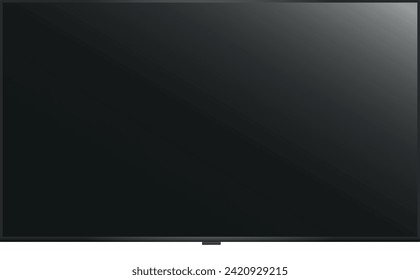 Vector of flat screen led TV