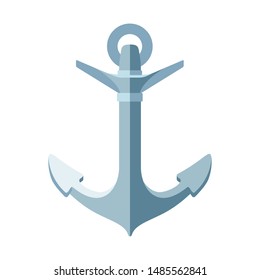 vector flat sea maritime icon Anchor