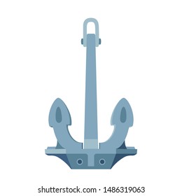 vector flat sea maritime icon Anchor
