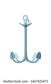 vector flat sea ocean maritime icon vintage Anchor