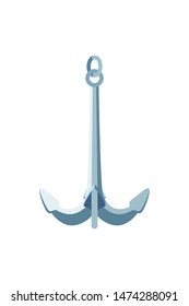 vector flat sea ocean maritime icon vintage Anchor