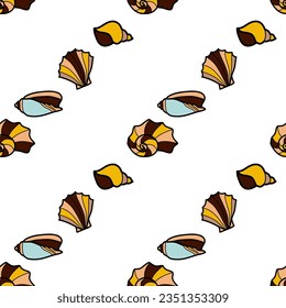 vector flat seamless pattern on the theme of sea cruise
