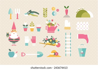 vector flat seamless patterns