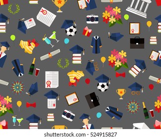 Vector flat seamless texture pattern graduates