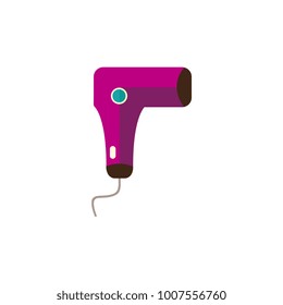 vector flat shaving, hair removal, epilation and depilation tools icon. Purple laser machine. Isolated illustration on a white background.