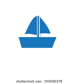 vector flat ship logo or icon or clipart