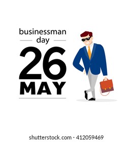 Vector flat simple friendly character isolated on white background. Text message. Profession human icon. Person portrait. Office worker icon, business people. Businessman day card. Handsome man, boy.