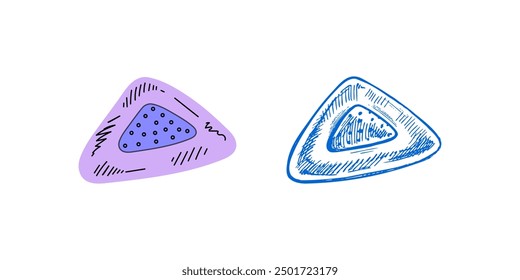 Vector flat and sketch style school and office supplies Illustration. eraser sketch. Back to School. School essential illustration.	