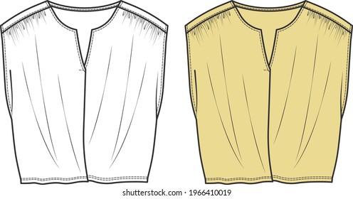 vector flat sketch t-shirt design for women