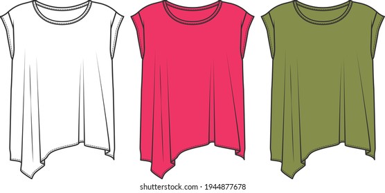 vector flat sketch t-shirt designs for women