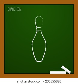 Vector flat skittle icon  isolated outline. Eps10