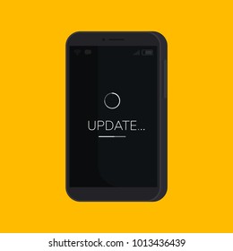 Vector flat smartphone isolated illustration. Cartoon style.