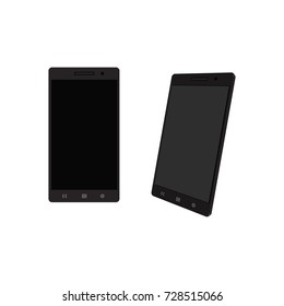 Vector flat smartphone isolated illustration.Modern digital device mock up. Good for sale banner, special offer flayer, leaflet design.