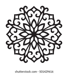 Mandala Pattern Stencil Doodles Sketch Good Stock Vector (Royalty Free ...