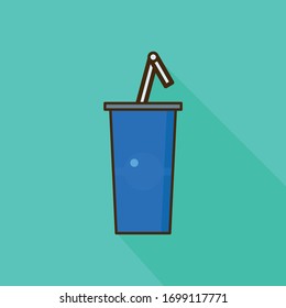 Vector flat soda pizza icon