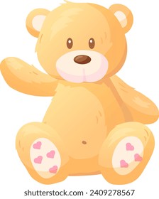 Vector flat soft bear for different porposes.