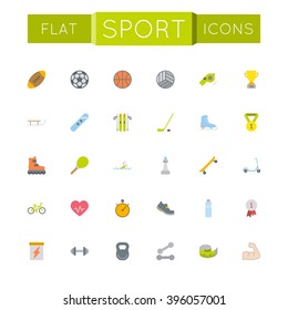 Vector Flat Sport Icons