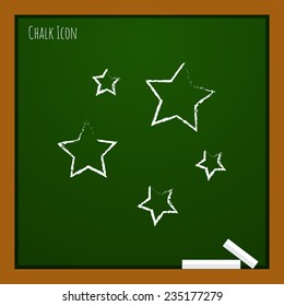 Vector flat stars icon isolated outline. Eps10