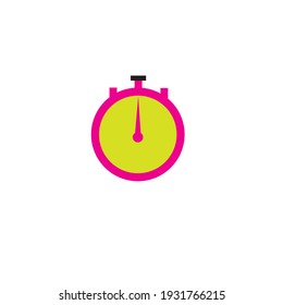 vector flat stopwatch or stopwatch logo or clipart