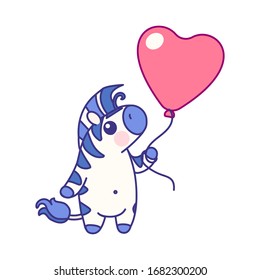 vectorial, cebra de bebé rayada plana. animal adorable