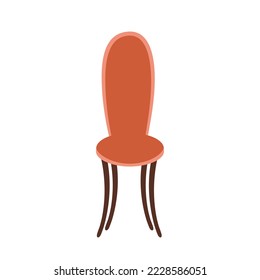 Silla de estilo plano vectorial aislada