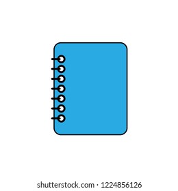 Vector flat style notepad icon