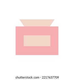 Frasco de vidrio de perfume de estilo plano vectorial