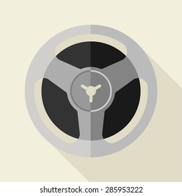 Vector flat style retro bobbin icon. Eps10