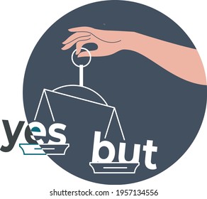 vector flat style scale justice A symbol of right decision and act.